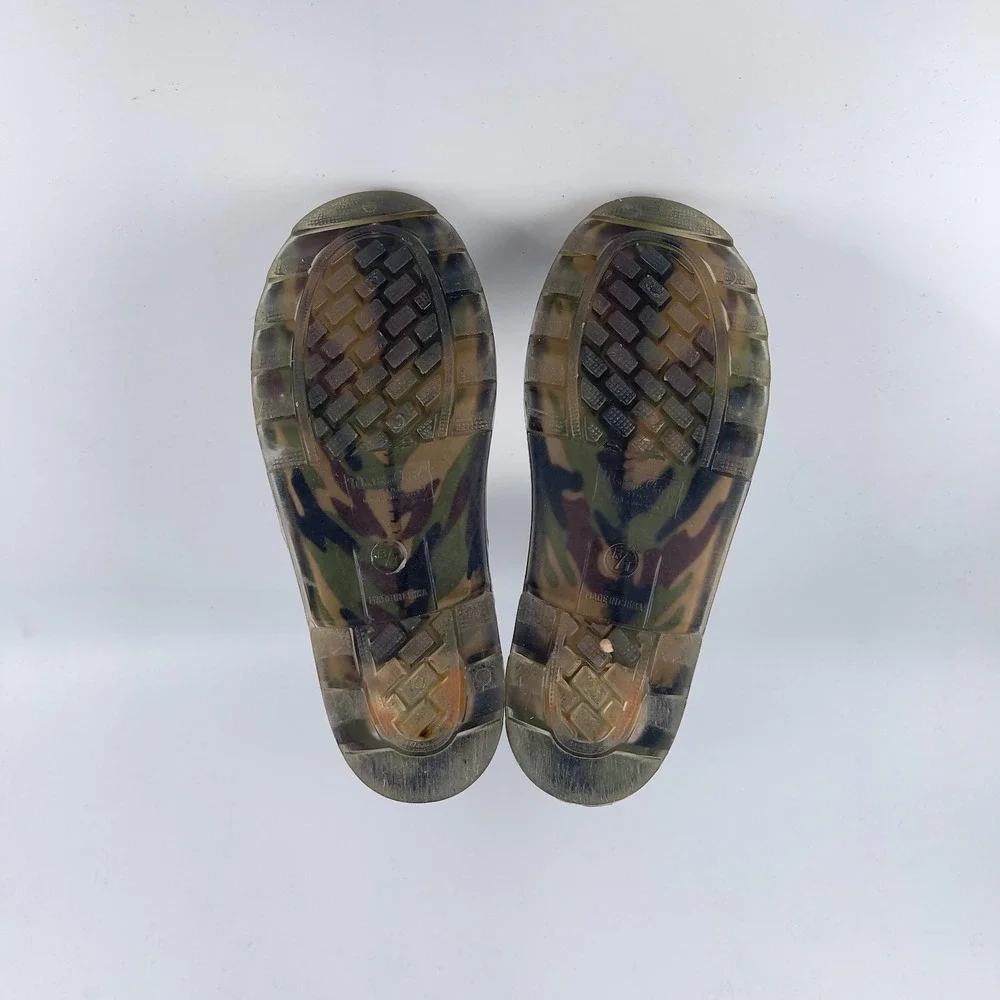 Western Chief Rain Boots Kids 13/1 Multi‎ Camo Lighted Waterproof Pull On Straps